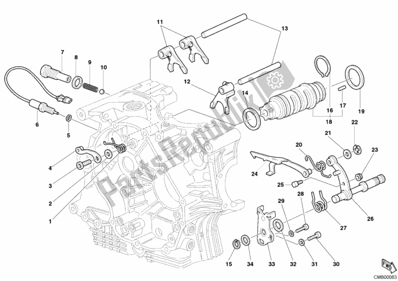 Todas las partes para Shift Cam - Horquilla de Ducati Monster S2R 1000 2006